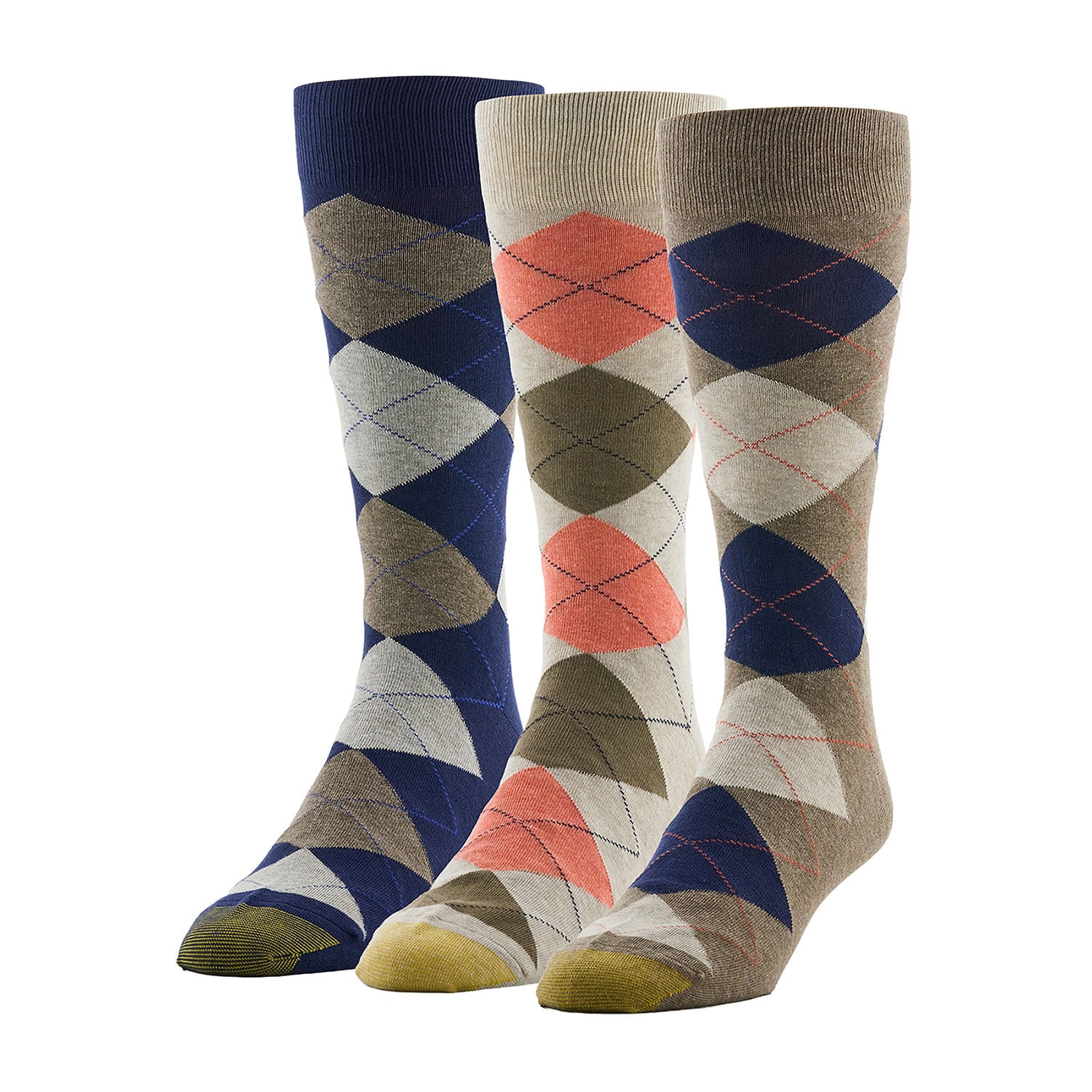 Gold Toe Mens 3 Pair Crew Socks