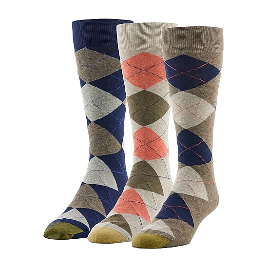 Gold Toe Mens 3 Pair Crew Socks
