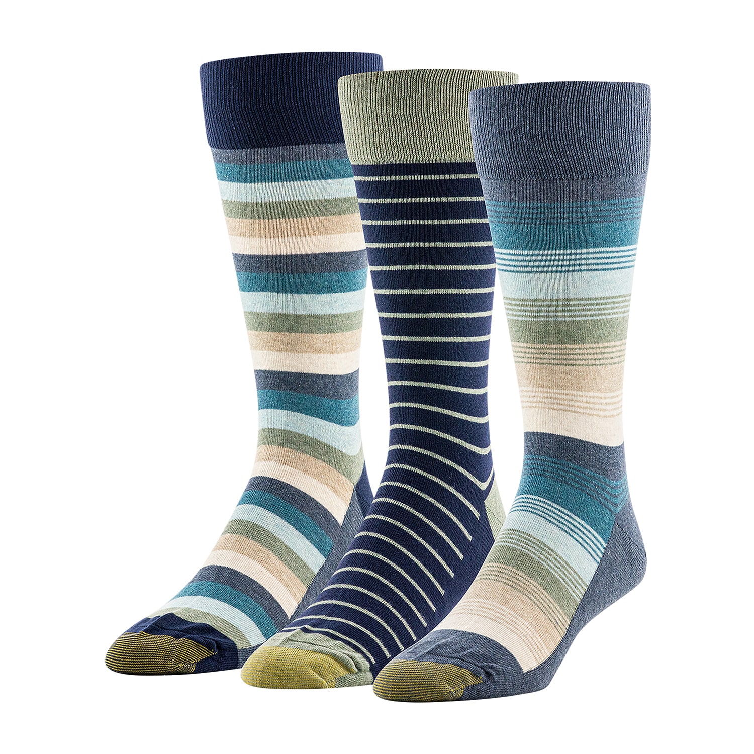 Gold Toe Mens 3 Pair Crew Socks