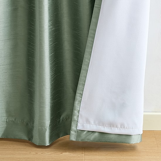 Lenox Imperial Faux Silk Rod Pocket Window Curtain