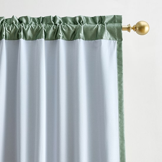 Lenox Imperial Faux Silk Rod Pocket Window Curtain