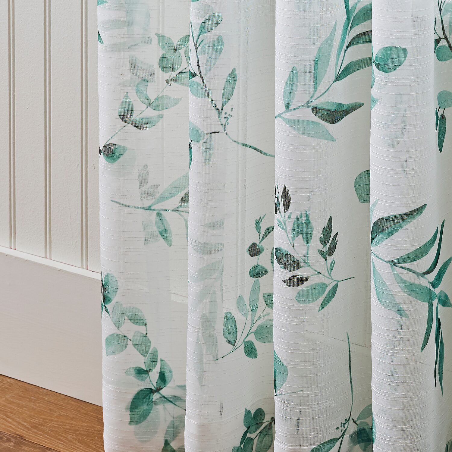 Martha Stewart Maddison Rod Pocket Sheer Set of 2 Curtain Panel