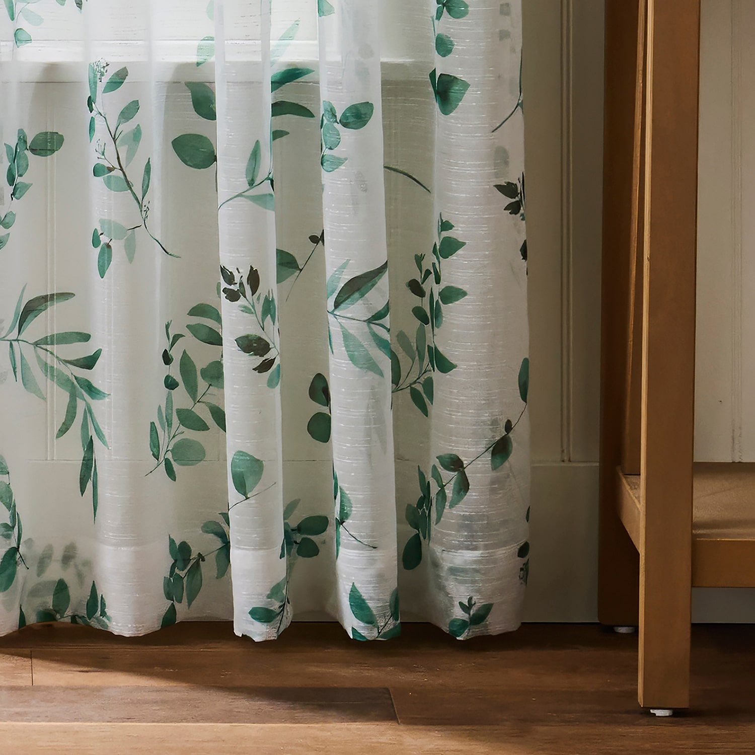 Martha Stewart Maddison Rod Pocket Sheer Set of 2 Curtain Panel