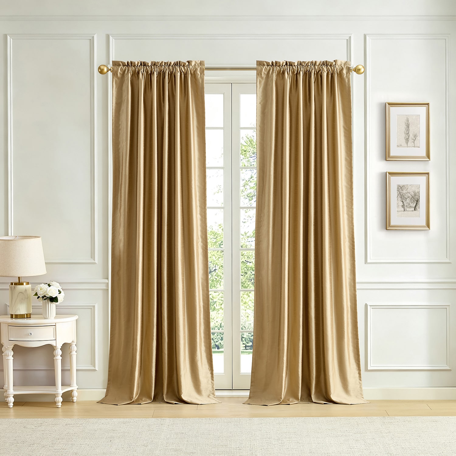 Lenox Imperial Rod Pocket Waterfall Valance