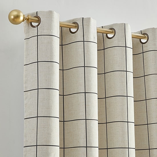 Threadmade Brighton Grommet Top Blackout Single Curtain Panel
