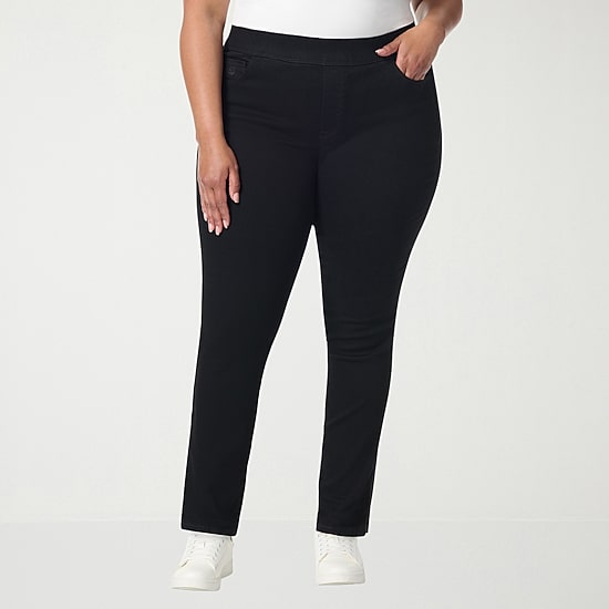 Gloria Vanderbilt Amanda Womens Plus High Rise Slim Fit Jean