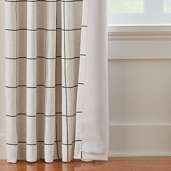 Threadmade Brighton Grommet Top Blackout Single Curtain Panel