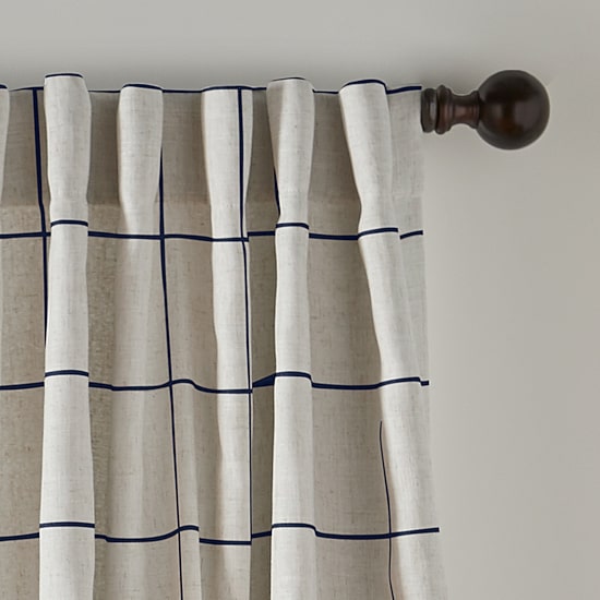 Threadmade Brighton Rod Pocket Back Tab Energy Saving Blackout Single Curtain Panel