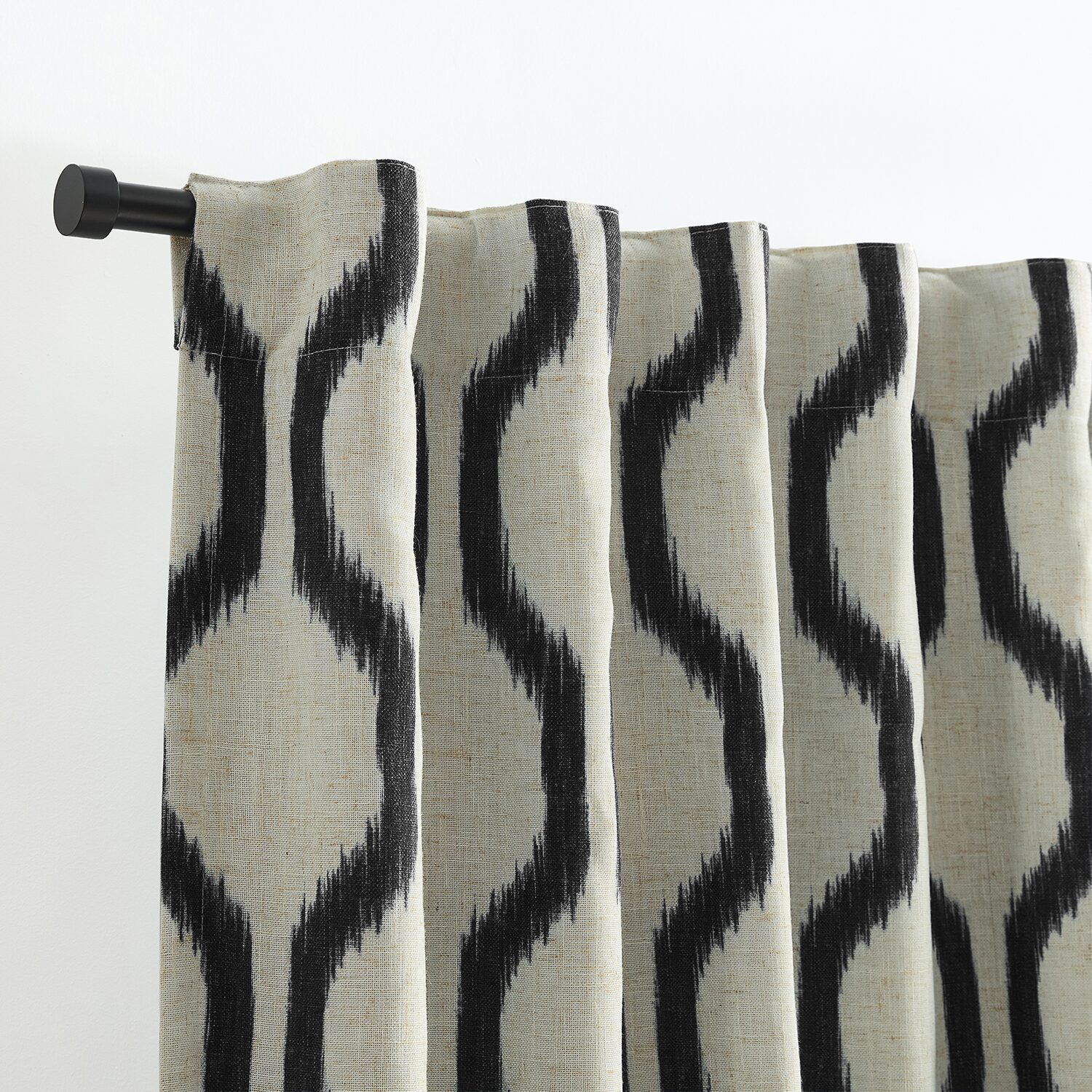 Threadmade Renzo Rod Pocket Back Tab Blackout Single Curtain Panel