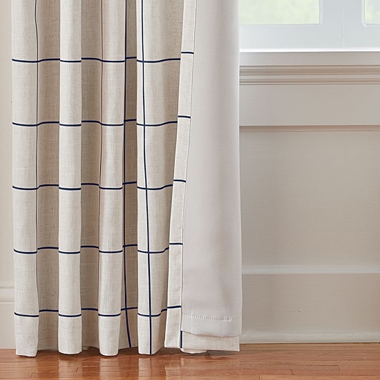 Threadmade Brighton Rod Pocket Back Tab Energy Saving Blackout Single Curtain Panel