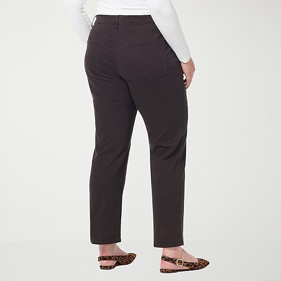 Gloria Vanderbilt Amanda Women's Plus High Rise Tapered Leg Twill Jean