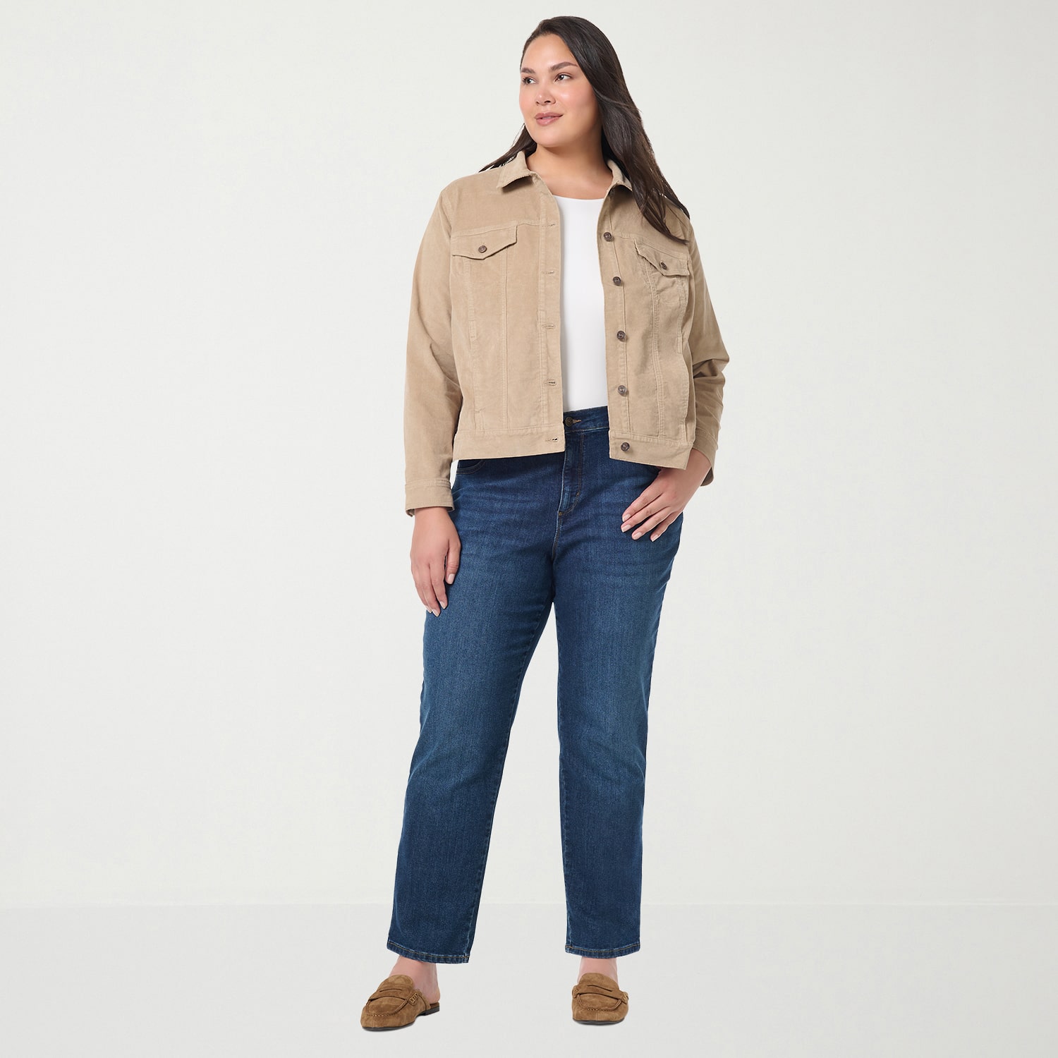 Gloria Vanderbilt Amanda Womens Plus Midweight Jacket
