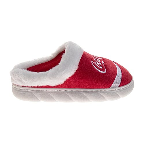 Coca-cola Womens Slip Resistant Slip-on Slippers In Red