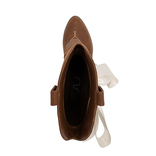 Sugar Womens Tammy Bows Stacked Heel Cowboy Boots