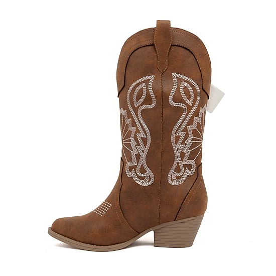 Sugar Womens Tammy Bows Stacked Heel Cowboy Boots