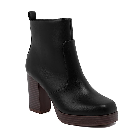 Sugar Womens Willow Stacked Heel Booties