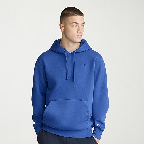 Champion Sweatshirt Mens Long Sleeve Active Hoodie, Large, Blue