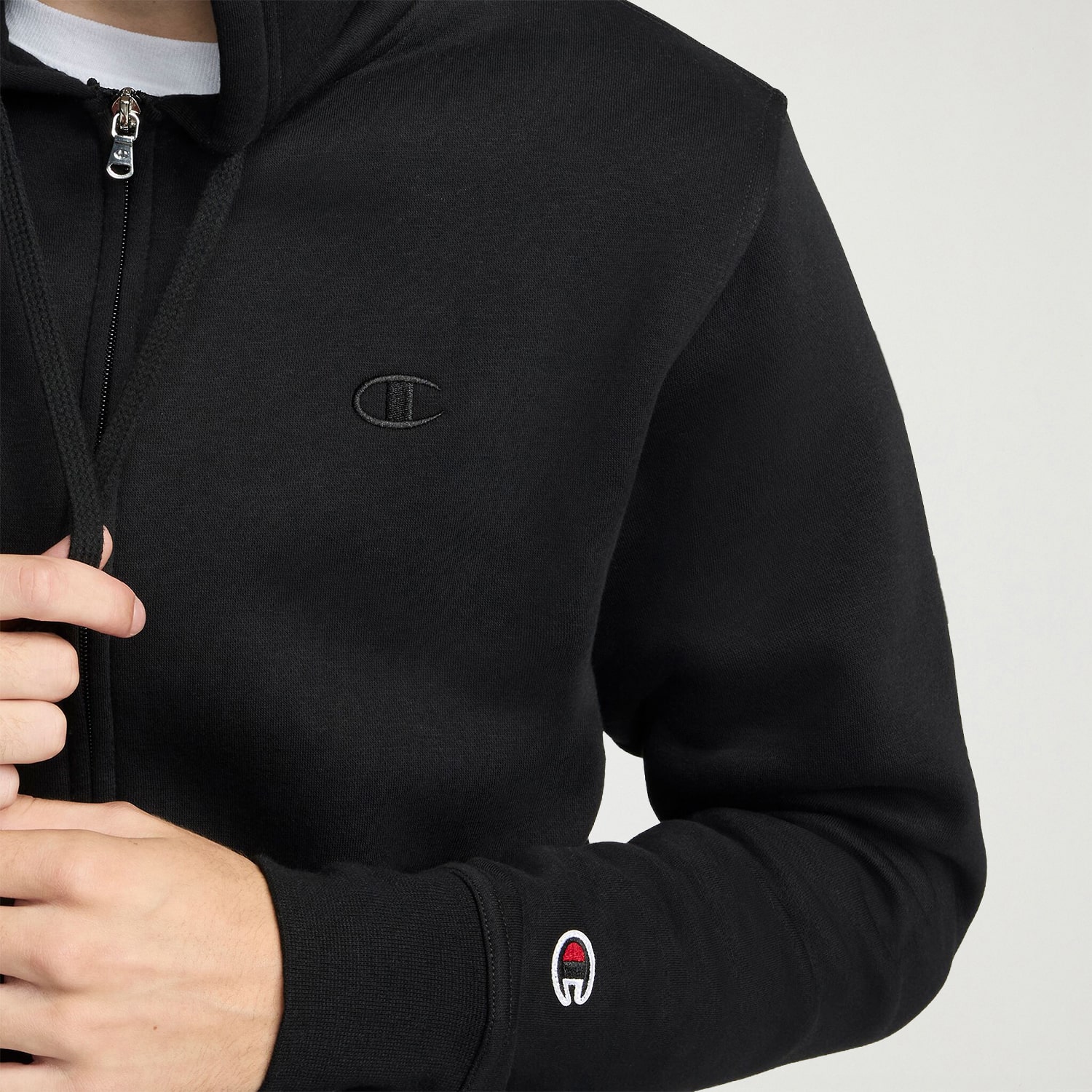 Champion Sweatshirt Mens Long Sleeve Zipper Active Hoodie