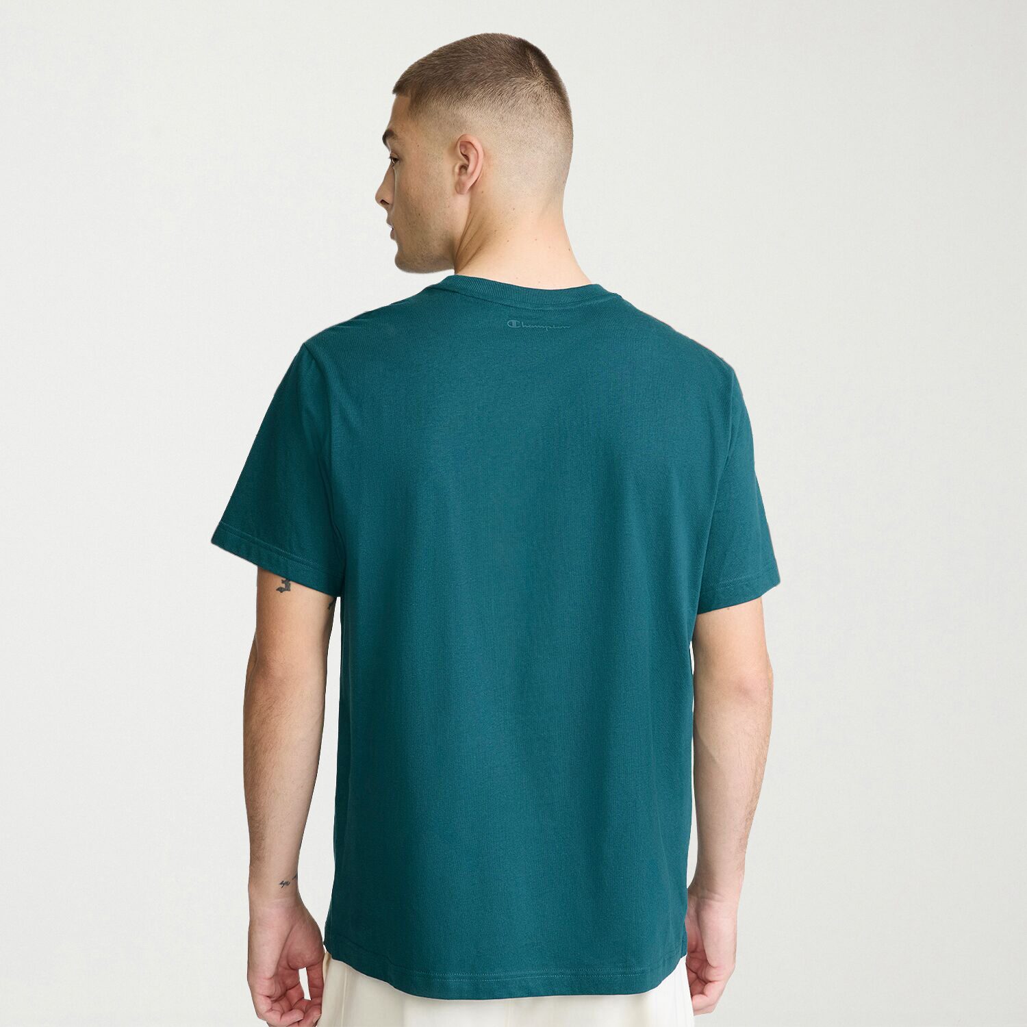 Champion Mens Round Neck Short Sleeve Classic Fit Graphic T-Shirt