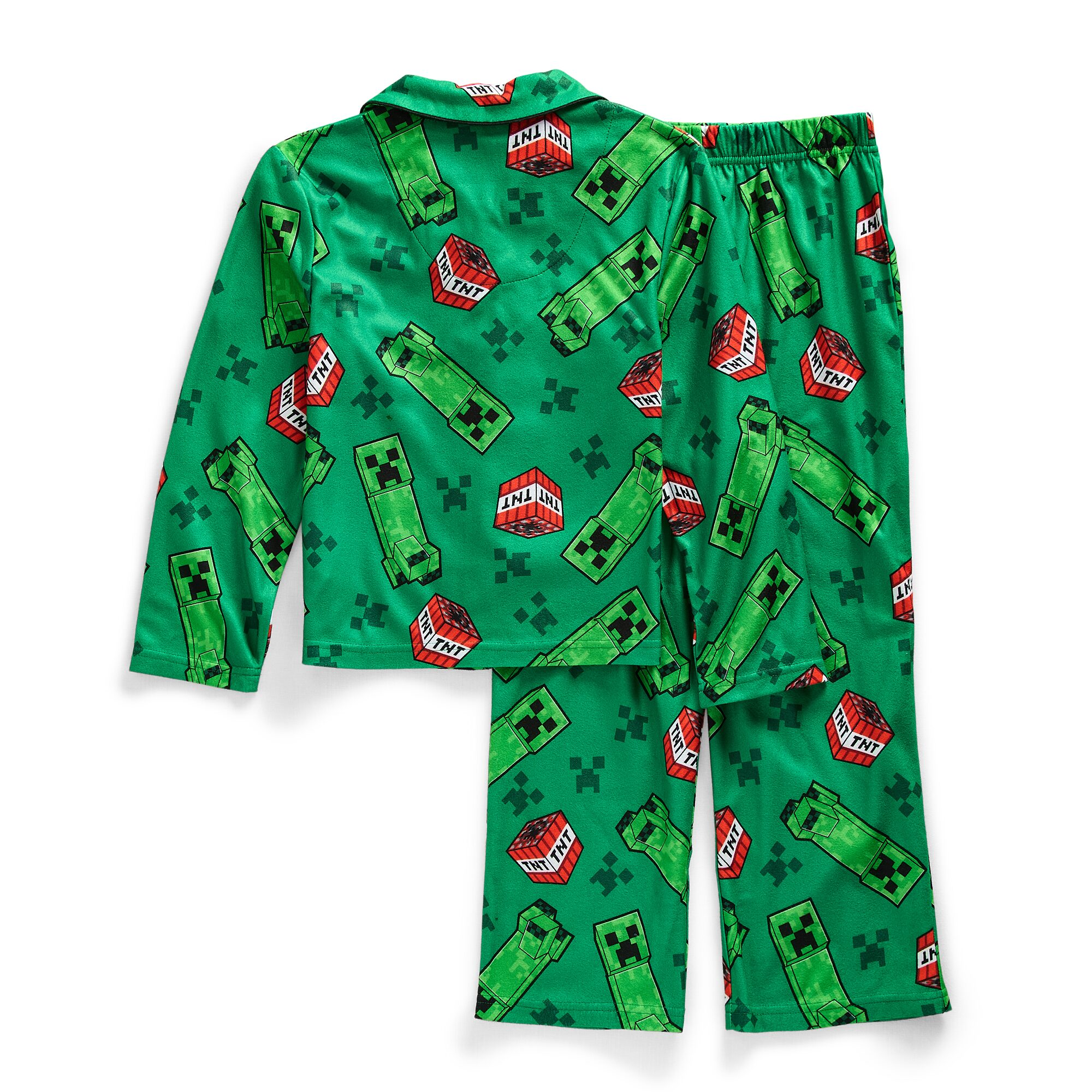 Little & Big Kid Boys Minecraft Long Sleeve 2-pc. Pajama Set