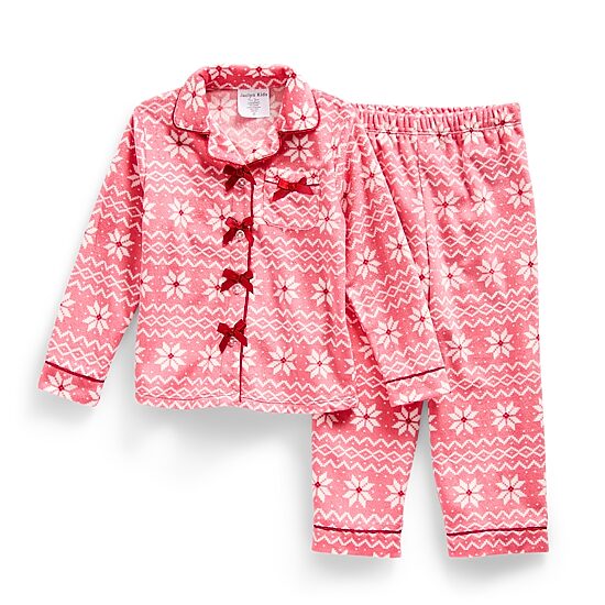 Jaclyn Na Girls Long Sleeve 2-pc. Pajama Set