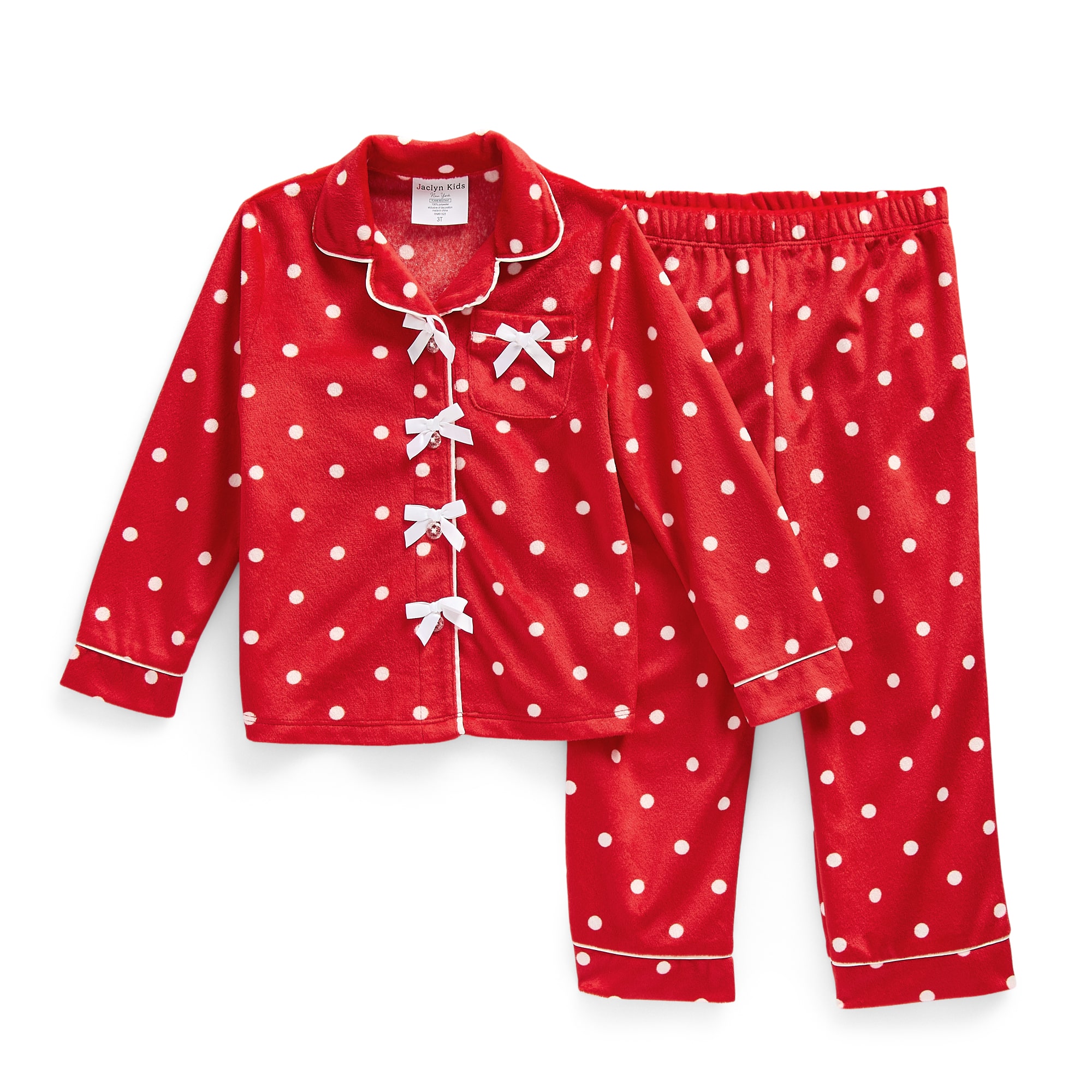 Jaclyn Na Girls Long Sleeve 2-pc. Pajama Set