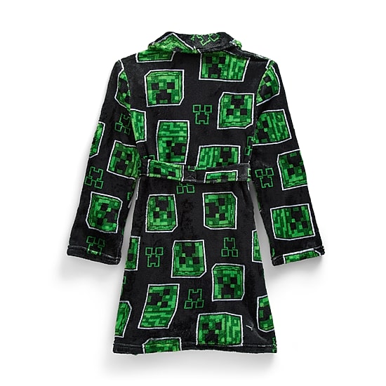 Little & Big Kid Boys Mid Length Minecraft Long Sleeve Robe