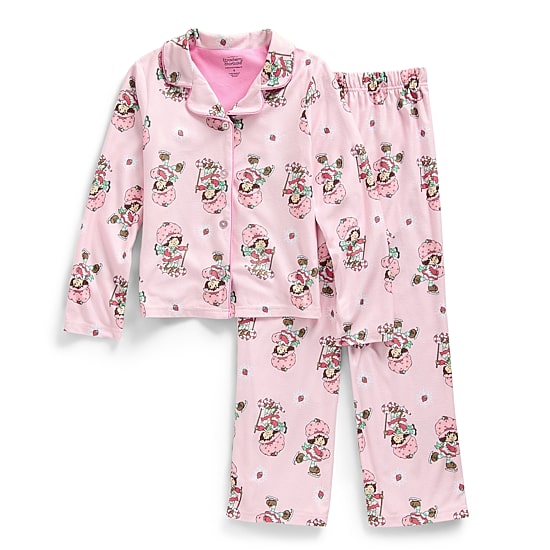 Girls Strawberry Shortcake Long Sleeve 2-pc. Pajama Set