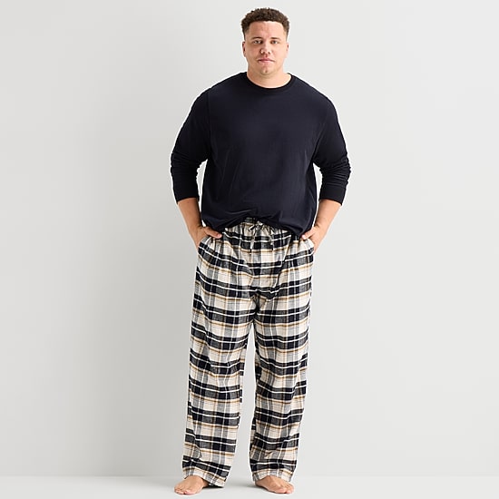 St. John's Bay Mens Big and Tall Flannel Pajama Pants