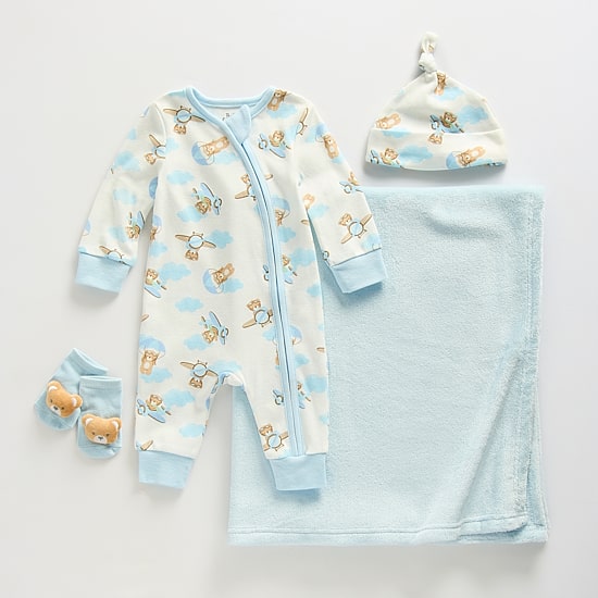 Baby Essentials Baby Boys Knit 4-pc. Baby Clothing Set