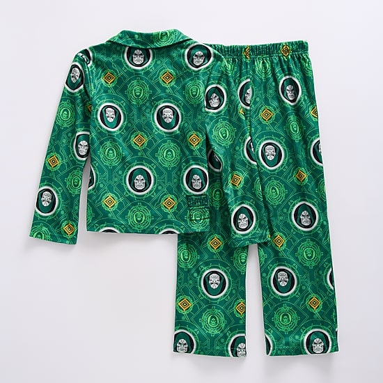 Disney Collection Little & Big Kid Boys Avengers Marvel Long Sleeve 2-pc. Pajama Set