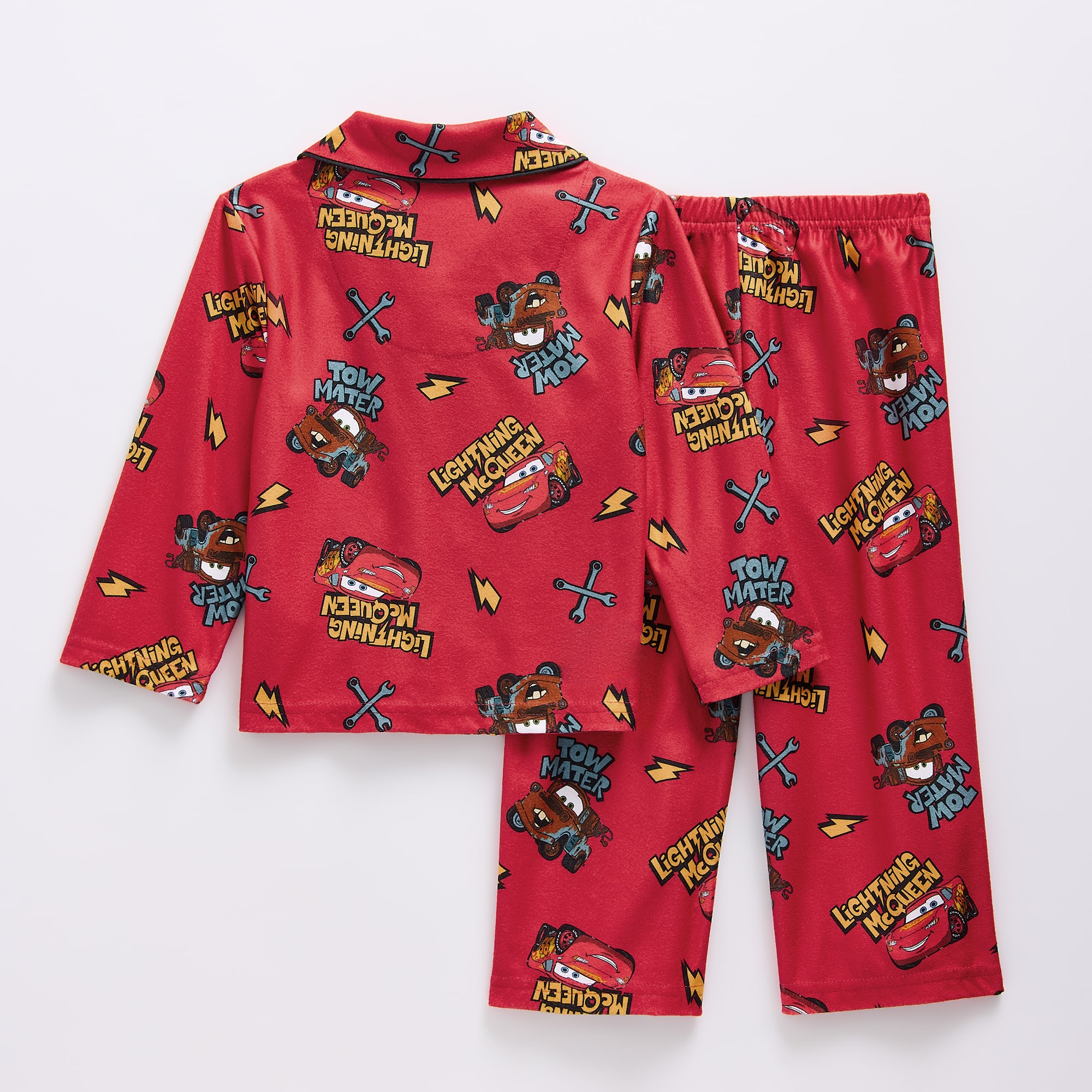 Disney Collection Toddler Boys Cars Long Sleeve 2-pc. Pajama Set