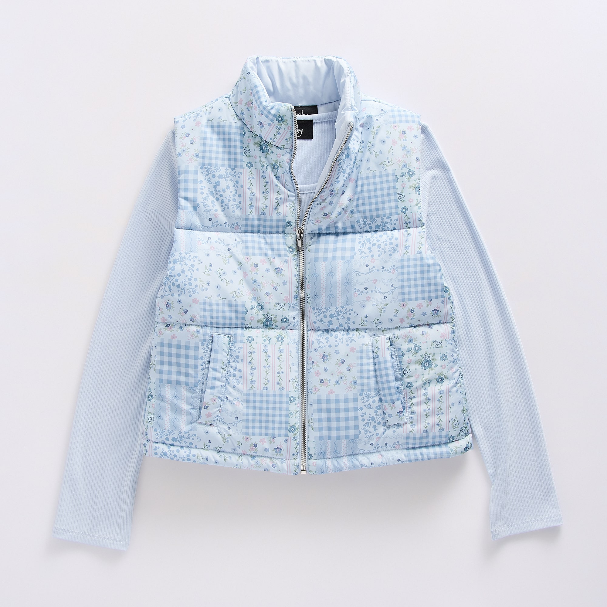 by&by girl Girls 2-pc. High Neck Long Sleeve Shirt Set