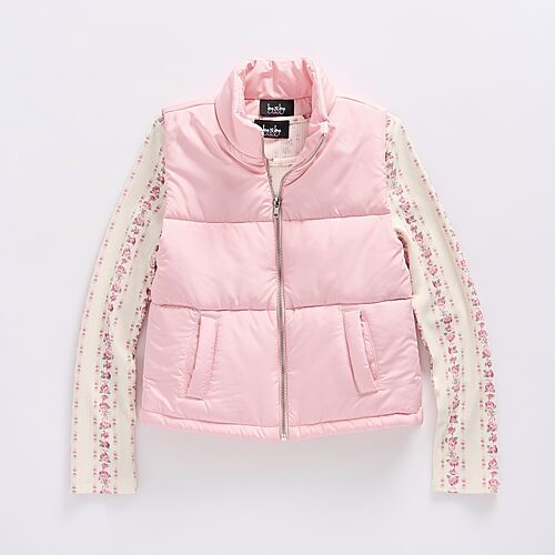 by&by girl Big Kid Girls 2-pc. High Neck Long Sleeve Shirt Set, X-large, Pink