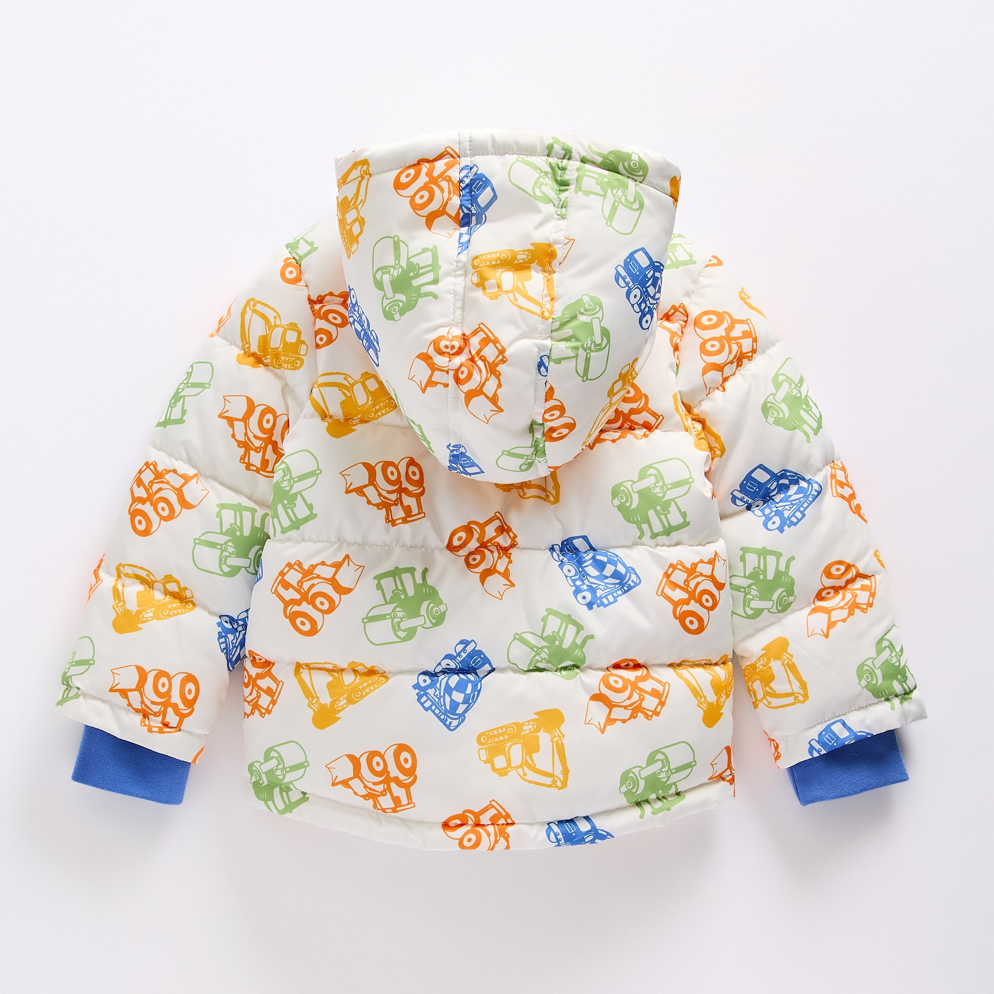 Okie Dokie Toddler Boys Hooded Water Resistant Easy-on + Easy-off Heavyweight Puffer Jacket