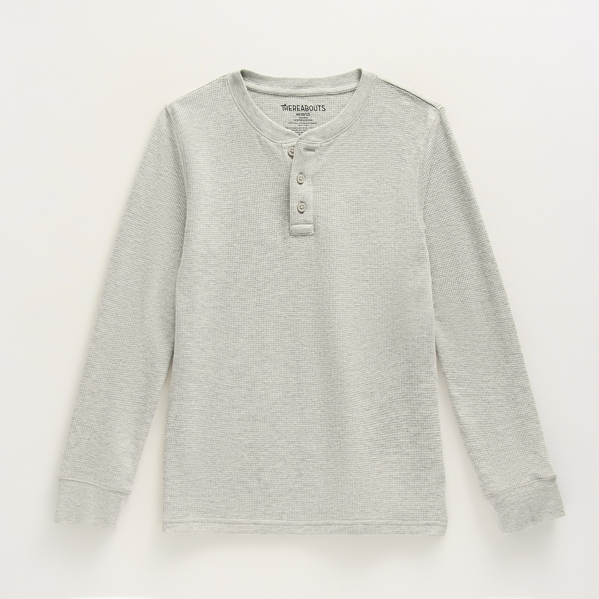Thereabouts Little & Big Kid Boys Henley Neck Long Sleeve Regular Fit Thermal Top