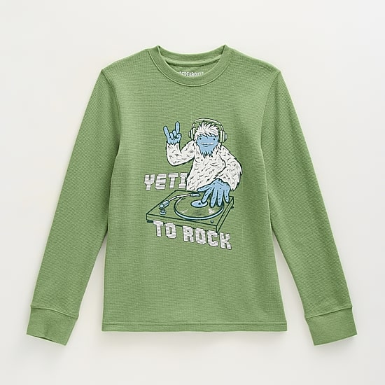 Thereabouts Little & Big Kid Boys Crew Neck Long Sleeve Regular Fit Thermal Top