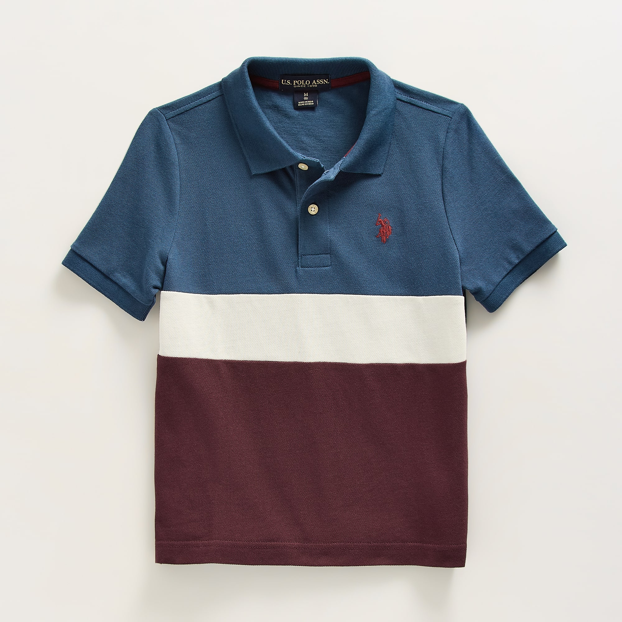 U.S. Polo Assn. Little & Big Kid Boys Short Sleeve Regular Fit Embroidered Polo Shirt