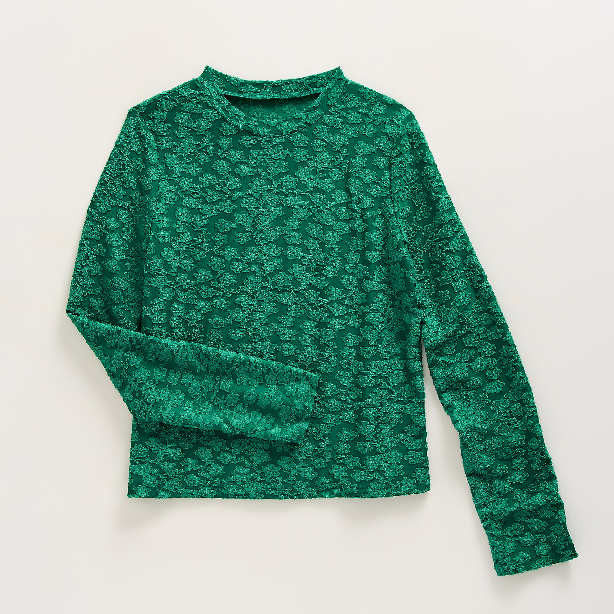 Thereabouts Little & Big Kid Girls Round Neck Long Sleeve T-Shirt