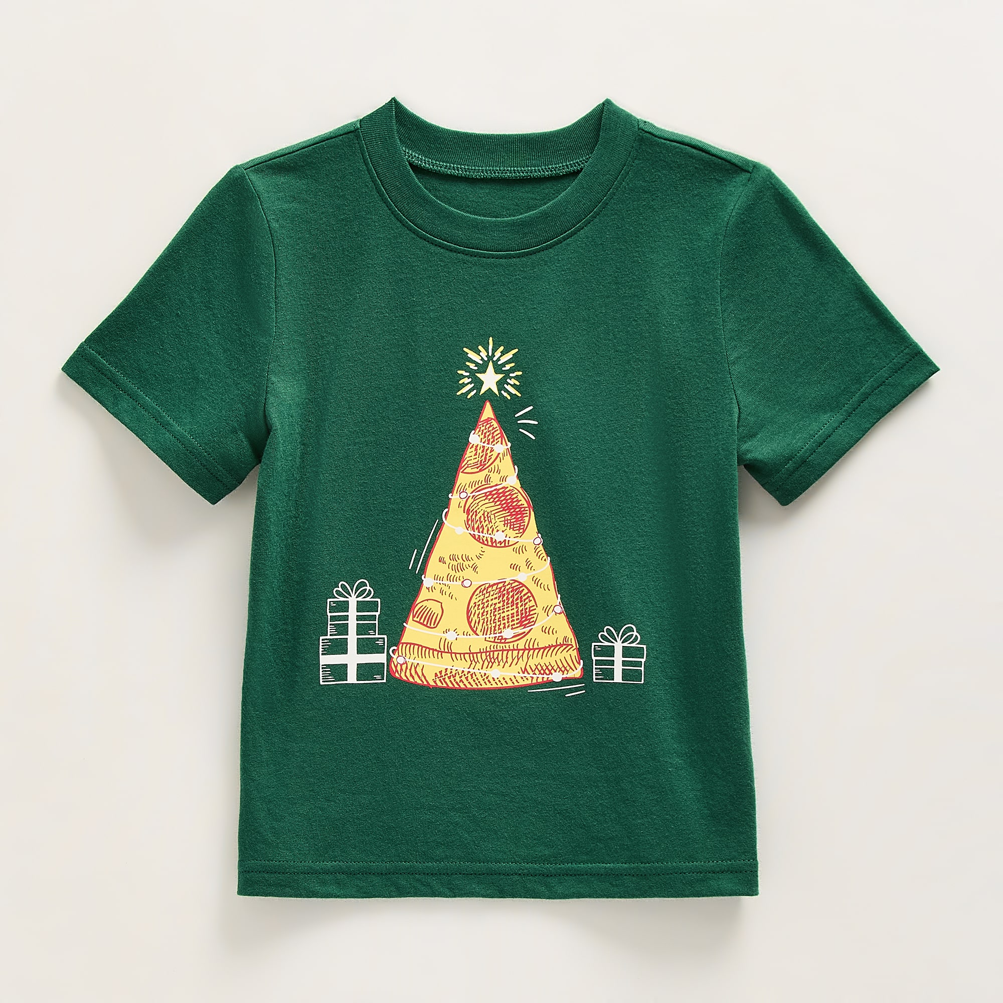 Okie Dokie Toddler & Little Boys Round Neck Short Sleeve Classic Fit Graphic T-Shirt