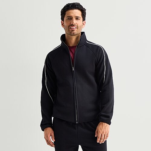 Xersion Mens Long Sleeve Mock Neck Top In Black