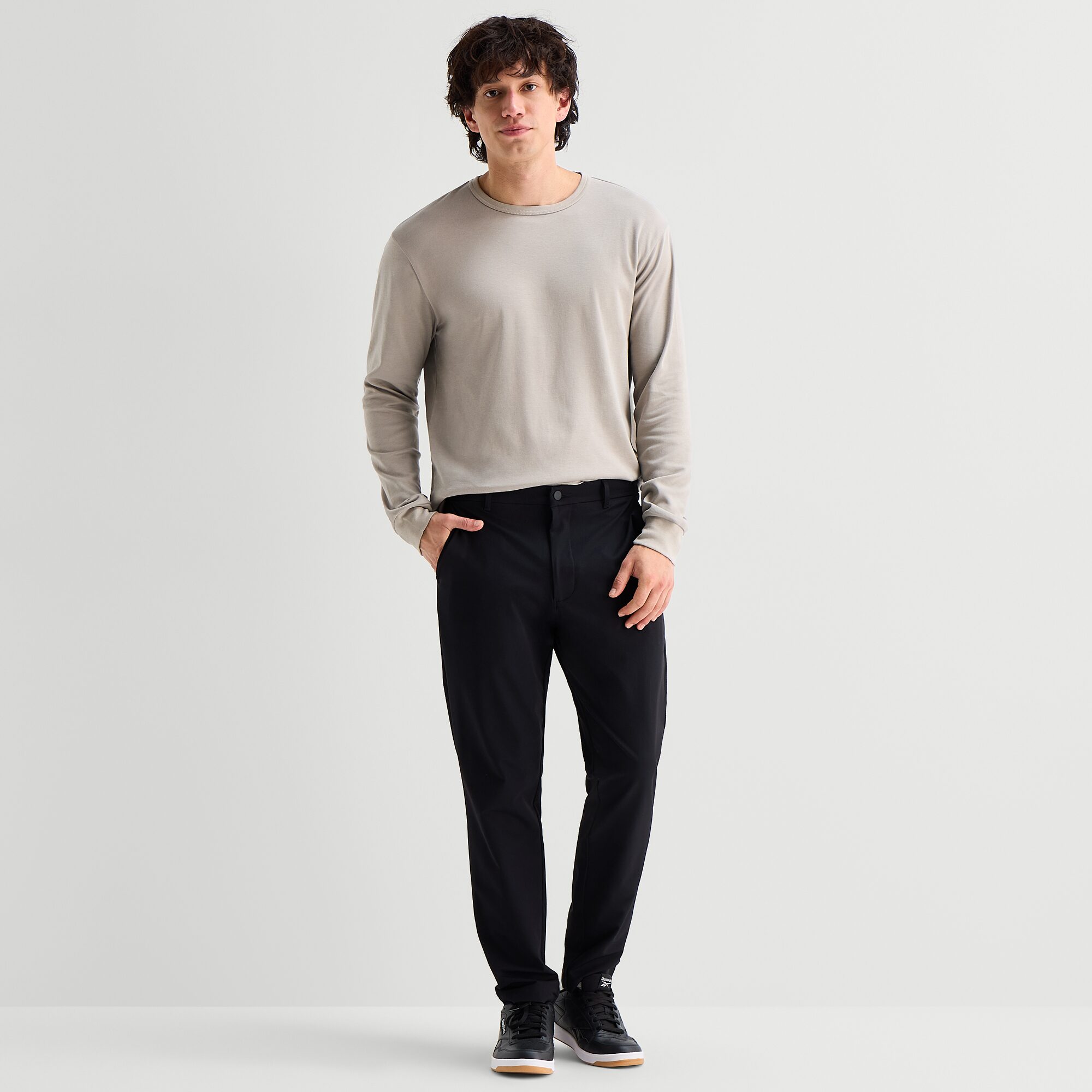 Stylus Mens Round Neck Long Sleeve T-Shirt