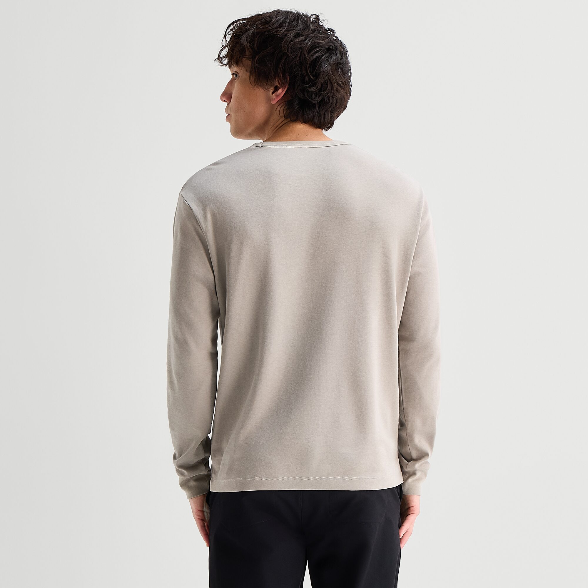 Stylus Mens Round Neck Long Sleeve T-Shirt