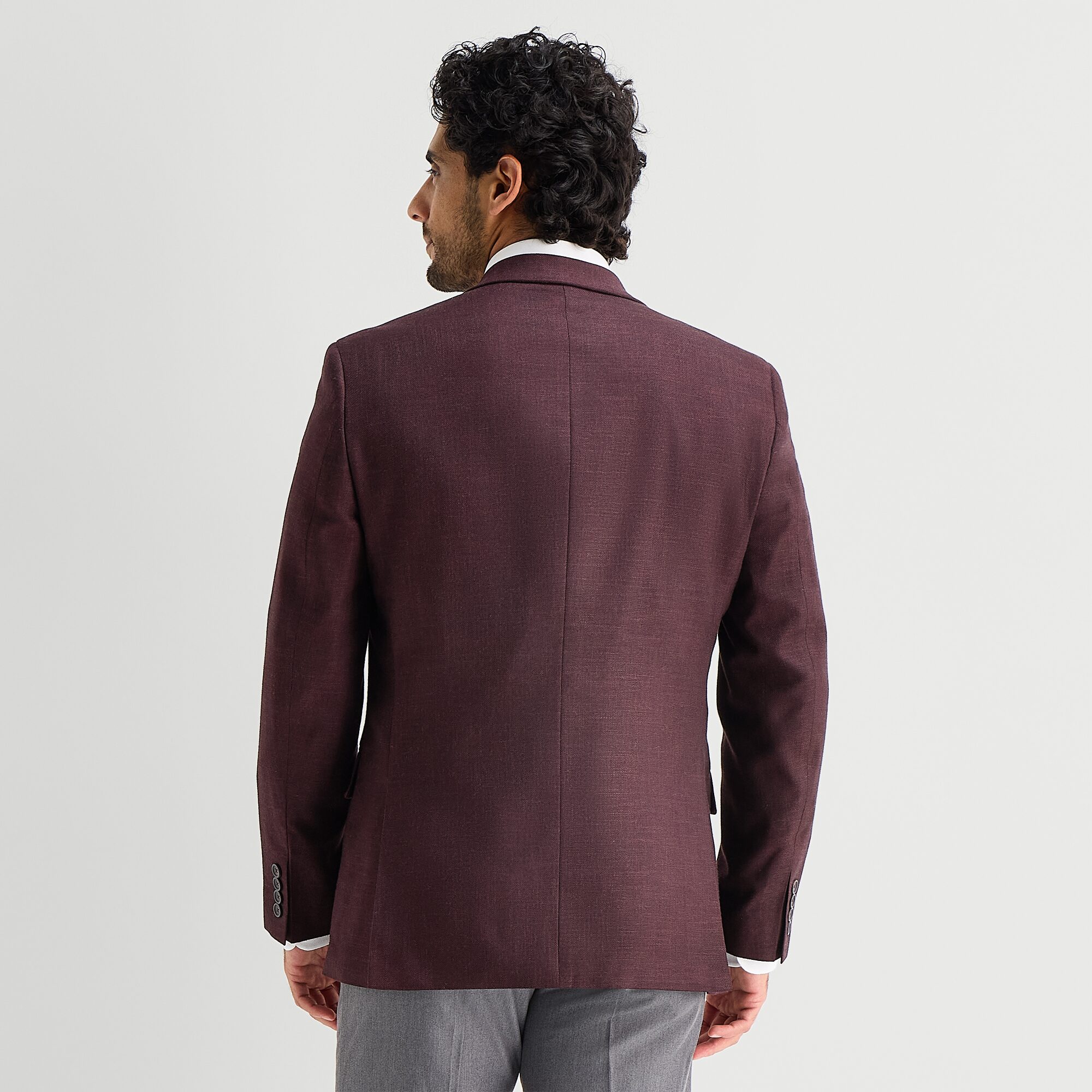 Van Heusen Textured Solid Mens Modern Fit Sport Coat