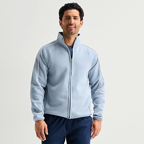 Xersion Mens Long Sleeve Mock Neck Top In Blue