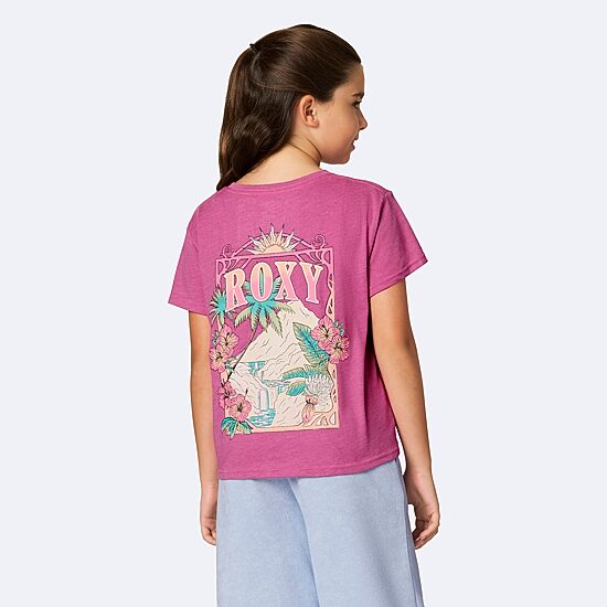 Roxy Big Kid Girls Crew Neck Short Sleeve Regular Fit Graphic T-Shirt