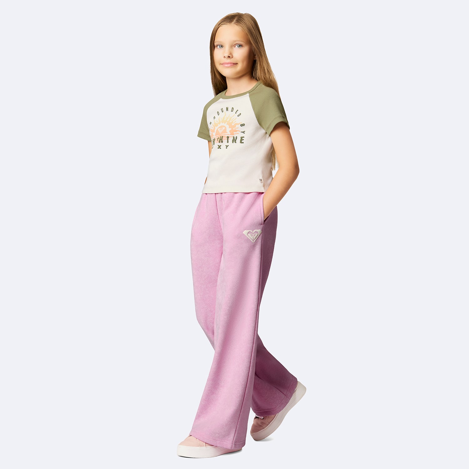 Roxy Big Kid Girls Crew Neck Short Sleeve T-Shirt