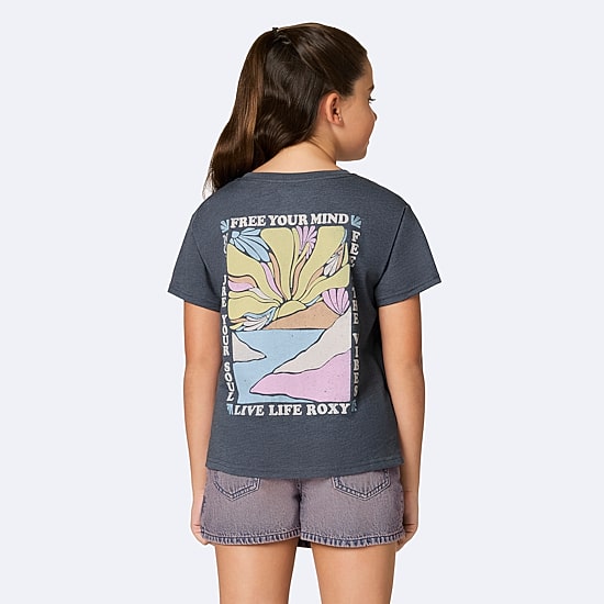 Roxy Big Kid Girls Crew Neck Short Sleeve Regular Fit Graphic T-Shirt
