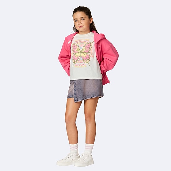 Roxy Big Kid Girls Crew Neck Short Sleeve Regular Fit Graphic T-Shirt