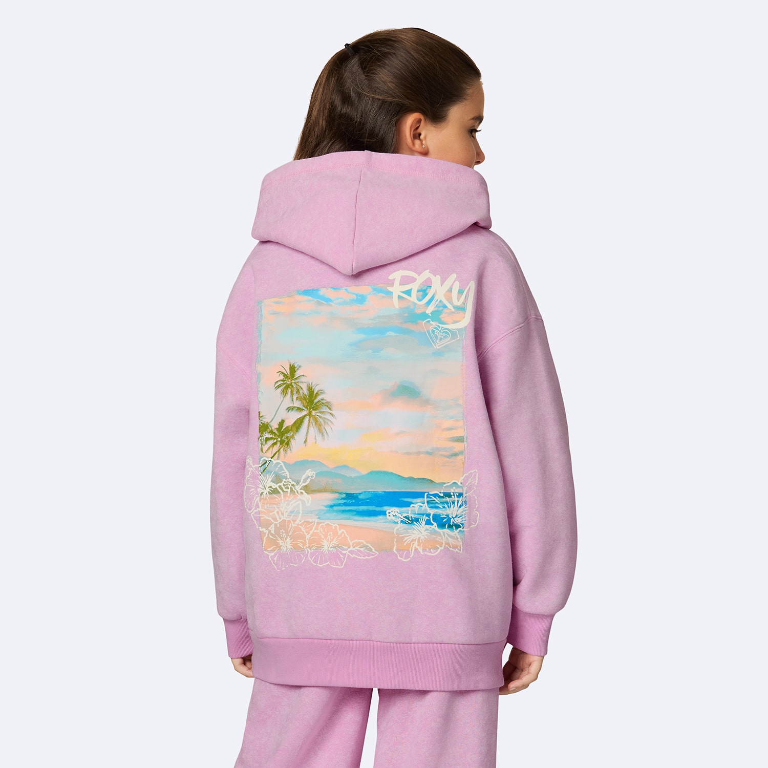 Roxy Big Kid Girls Long Sleeve Fleece Hoodie